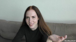 Public blowjob in the RESTAURANT ! Her stepsister  is watching ( Mia Piper aka Hazel Grace )