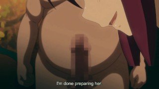 Red Haired Beauty Makes Paizuri to Big Cock With Her Huge Melons | Hentai