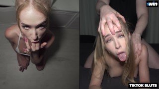 SHE MESSAGED US ON TIKTOK – Extra Tight Teen Loves Rough Doggy Fucking – Nata Gold