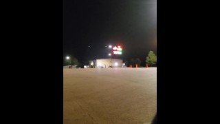 Cross dresser at a truck stop