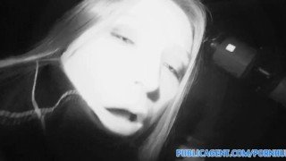 Publicagent Akasha Sex under a public bridge for black haired babe